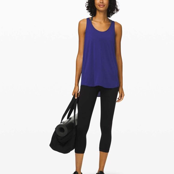 Lululemon Essential Tank *Pleated Larkspur Size 14 - Picture 3 of 8